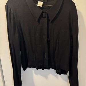Donna Ricco Black Cropped Jacket